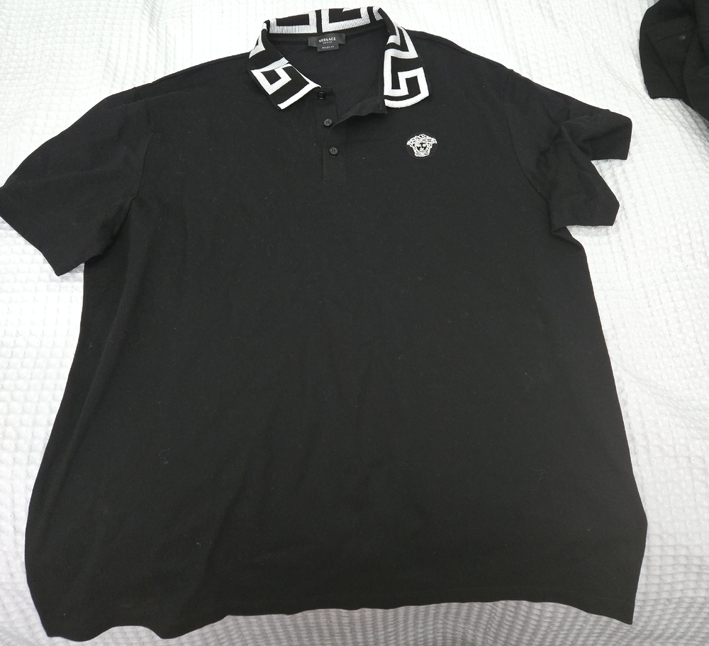 Versace Black Polo Shirt